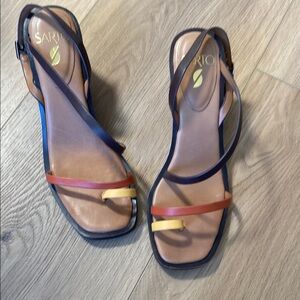 SARTO Women's Multicolor Strappy Sandals